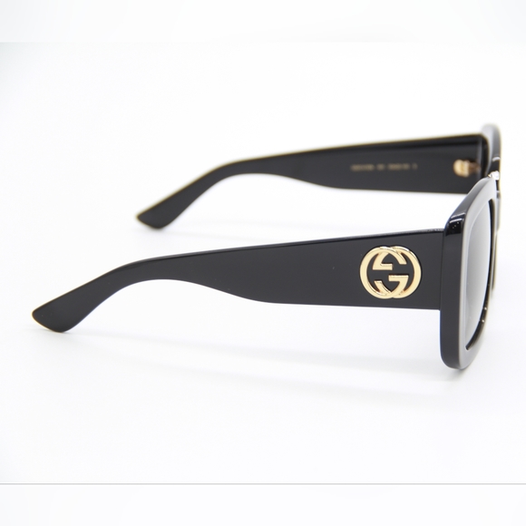 NEW GUCCI GG0141SN 001 WOMEN’S BLACK SUNGLASSES main image 9